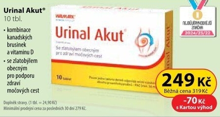 Doplněk stravy Urinal Akut Idelyn Walmark
