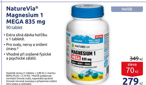 Doplněk stravy Magnesium NatureVia