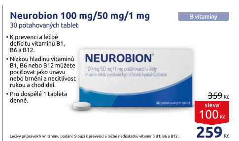 Doplněk stravy tablety Neurobion