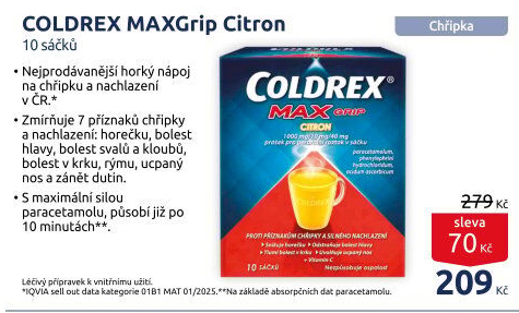 Horký nápoj MaxGrip Coldrex