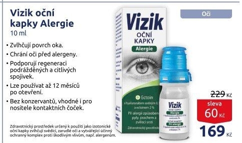 Kapky oční Vizik