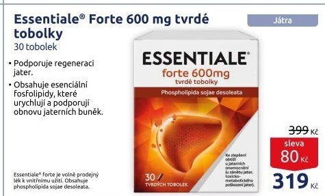 Tablety na onemocnění jater Essentiale Forte