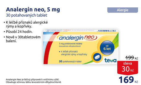 Tablety proti alergii Neo Analergin