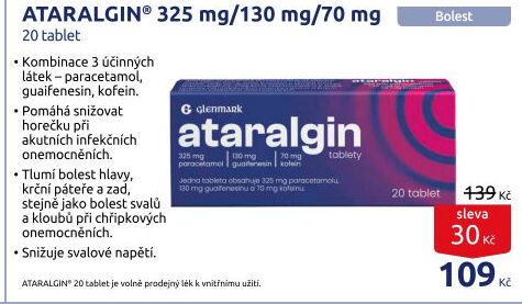 Tablety proti chřipce a bolesti Ataralgin