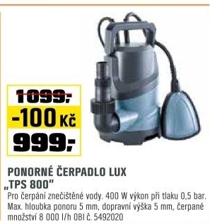 Ponorné čerpadloTPS 8000