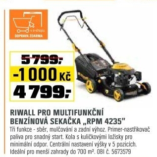 Sekačka benzínováRiwall RPM4235