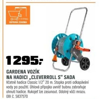 Vozík na hadiciCleverRollExclusiv
