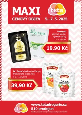 akční leták Teta drogerie 5.5.2025-7.5.2025