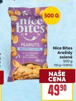 Pražené arašídy Nice Bites