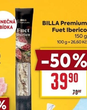 Salám Fuet Iberico Premium Billa
