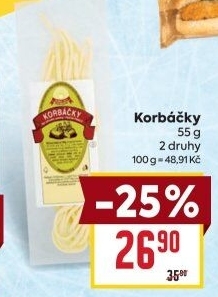 Sýr Korbáčky Dobrý den