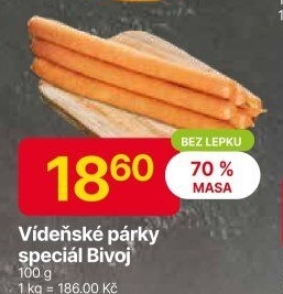 Párky vídeňské speciál Bivoj