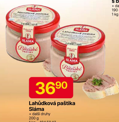 Paštika bítešská lahůdková Sláma