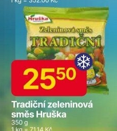Zeleninová tradiční směs mražená Hruška