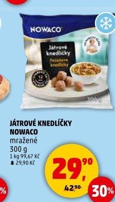 Knedlíčky játrové mražené Nowaco