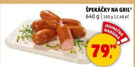 Špekáčky Maso uzeniny Polička