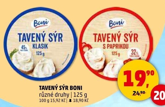 Sýr tavený Boni