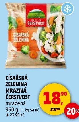 Zelenina císařská mražená Mrazivá Čerstvost