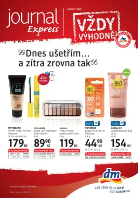 akční leták dm drogerie 1.5.2025-31.5.2025