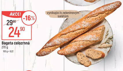Bageta celozrnná