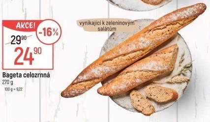 Bageta celozrnná