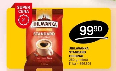 Mletá káva Standard Jihlavanka