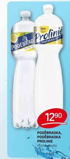 Ochucená voda Poděbradka Prolinie