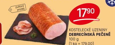 Pečeně debrecínská Kostelecké uzeniny