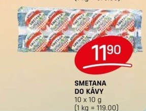 Smetánky do kávy Madeta