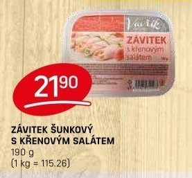 Šunkový závitek Lahůdky Vavřík