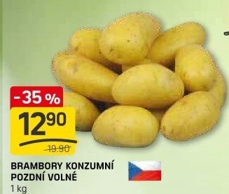 Brambory konzumní pozdní