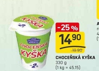 Choceňská kyška Choceňská mlékárna