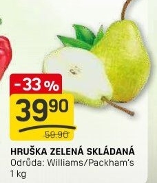 Hrušky zelené Williams