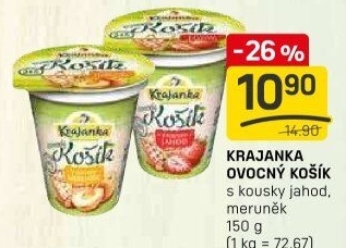 Jogurt ochucený Ovocný košík Krajanka