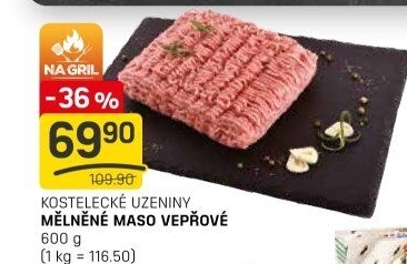 Maso mleté vepřové Kostelecké uzeniny