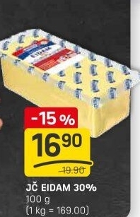 Sýr Eidam Jihočeský 30% Madeta