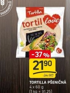 Tortilla pšeničná TortilLOVE