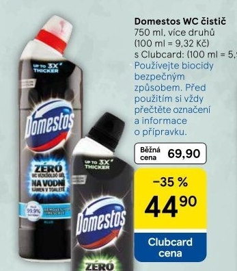 Čistič WC gelový Domestos