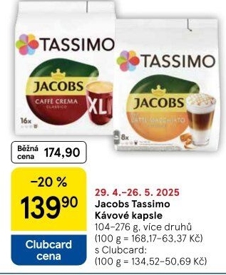 Kapsle Tassimo Jacobs