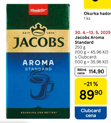 Mletá káva Jacobs Aroma Standard