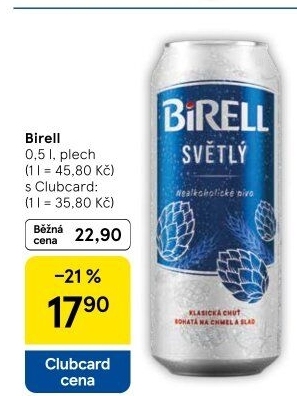 Nealkoholické pivo Birell