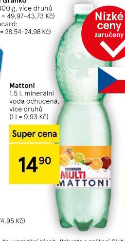 Ochucená voda Mattoni