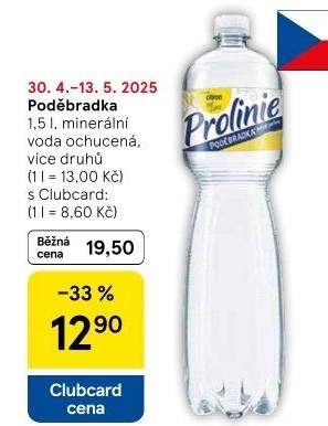 Ochucená voda Poděbradka