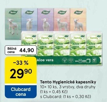 Papírové kapesníčky 3vrstvé Tento
