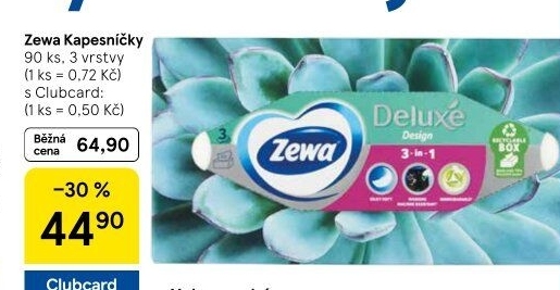 Papírové kapesníčky 3vrstvé Zewa - box