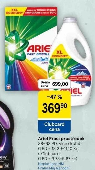 Prací prostředky Ariel