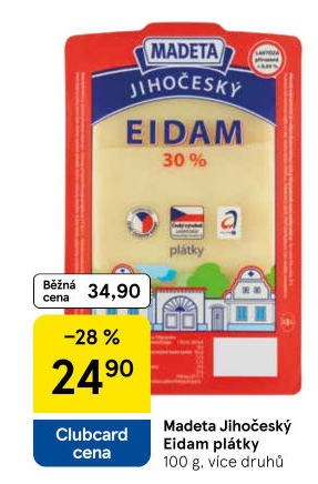 Sýr Eidam Jihočeský Madeta