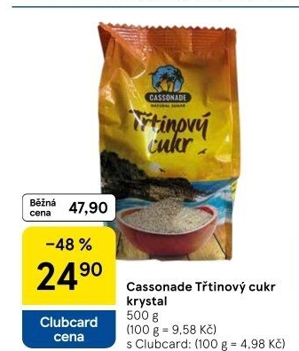 Třtinový cukr Cassonade