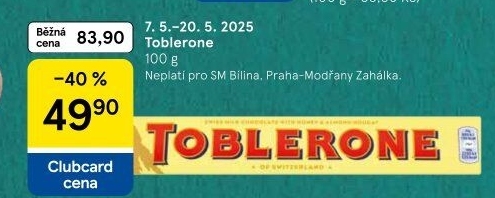 Čokoláda Toblerone