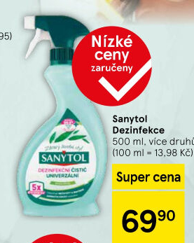 Dezinfekční čističe Sanytol